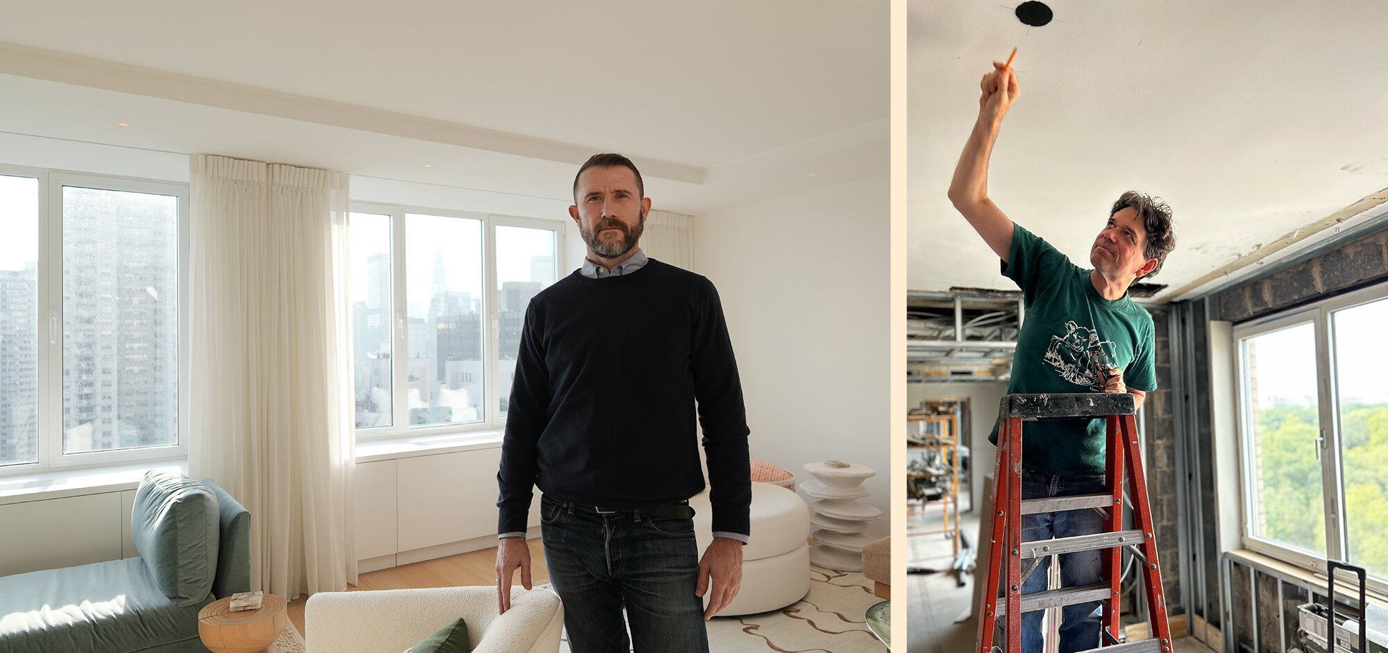 Berwick Edel: a completed residence beside the team on site during construction